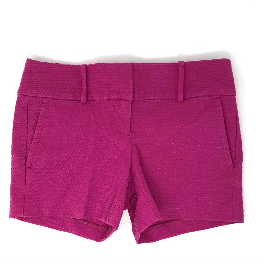 Ann Taylor Petite Modern Pink Jacquard Shorts